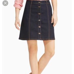 High waist a-line Denim Mini Skirt
